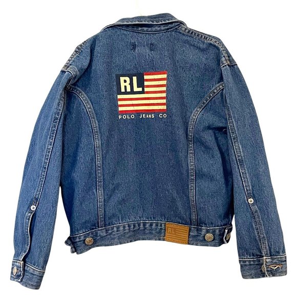 Polo Ralph Lauren Other - Polo By Ralph Lauren Kids Jean Jacket Blue Flap Pockets Long Sleeve Denim 6/6X